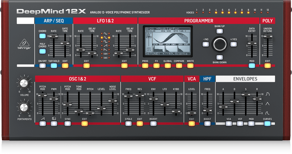 Behringer DeepMind 12XD True Analog 12-Voice Polyphonic Synth Module