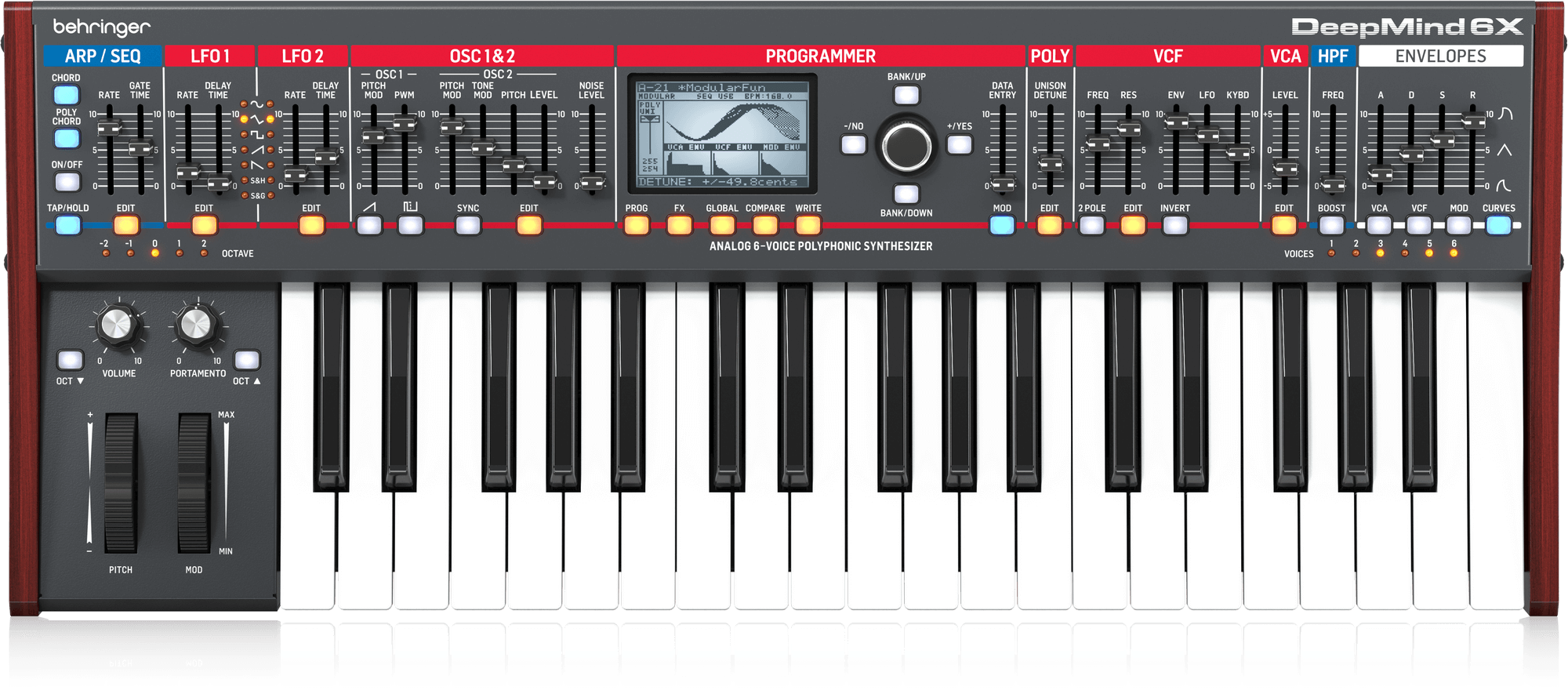 Behringer DeepMind 6X True Analog 6-Voice Polyphonic Synth Keyboard
