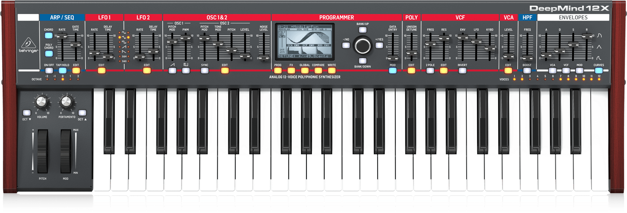 Behringer DeepMind 12X True Analog 12-Voice Polyphonic Synth Keyboard