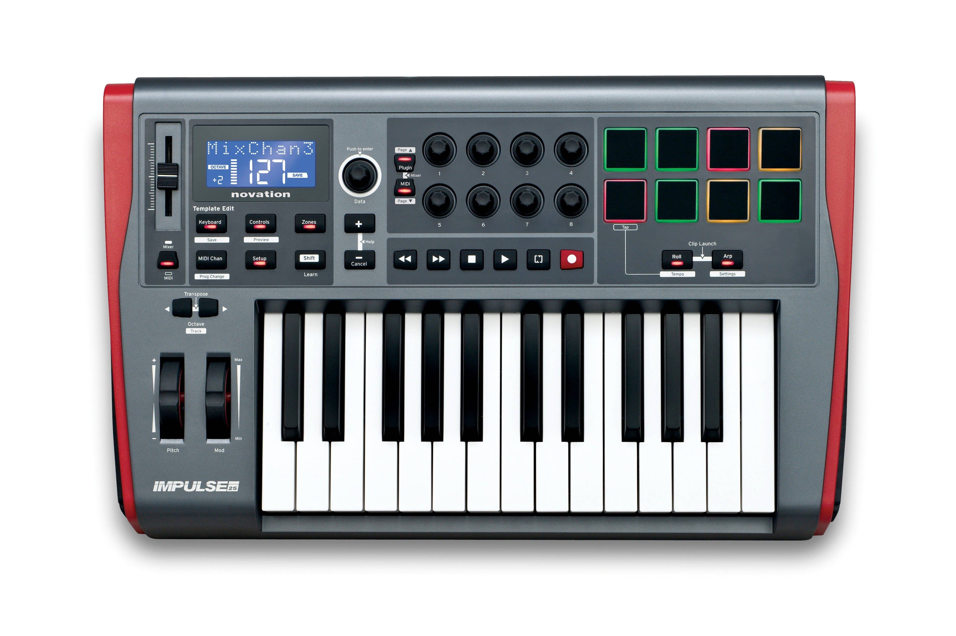 Novation Impulse 25 MIDI controller keyboard