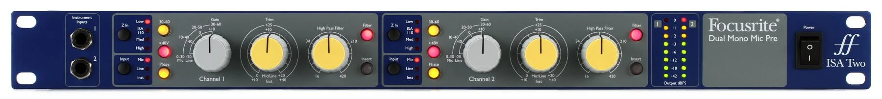Focusrite ISA TWO 2ch Microphone Preamp
