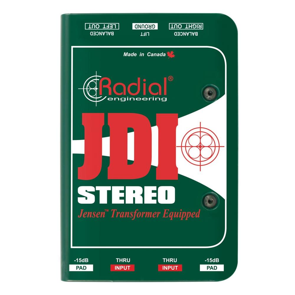 Radial JDI-STEREO Passive 2ch DI Box w/Jensen Transformers
