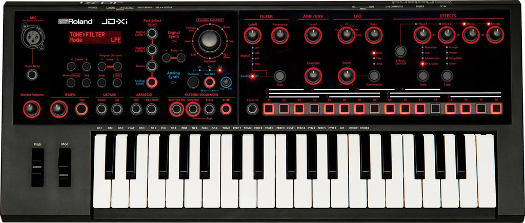 Roland JD-Xi Compact Synth w/ Pattern Sequencer & Vocal FX (JDXI)