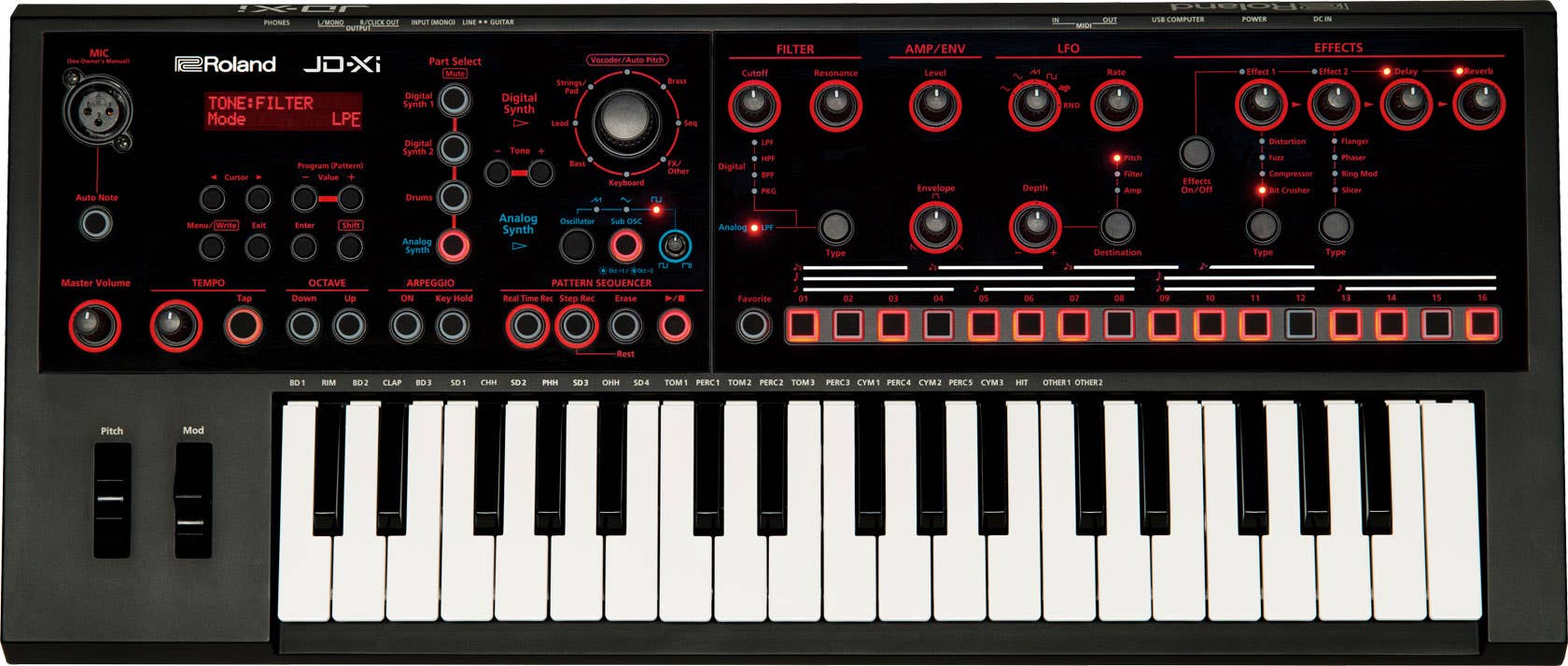 Roland JD-Xi Compact Synth w/ Pattern Sequencer & Vocal FX (JDXI)