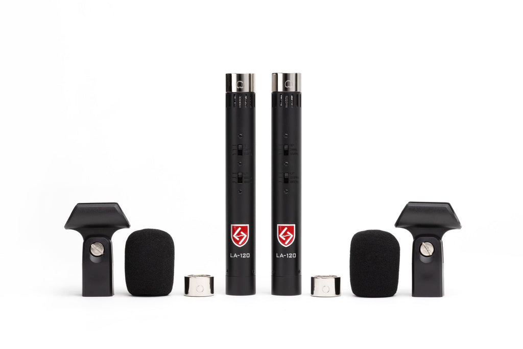 Lauten Audio Black LA-120 V2 Small Diaphragm Condenser Microphone - Pair