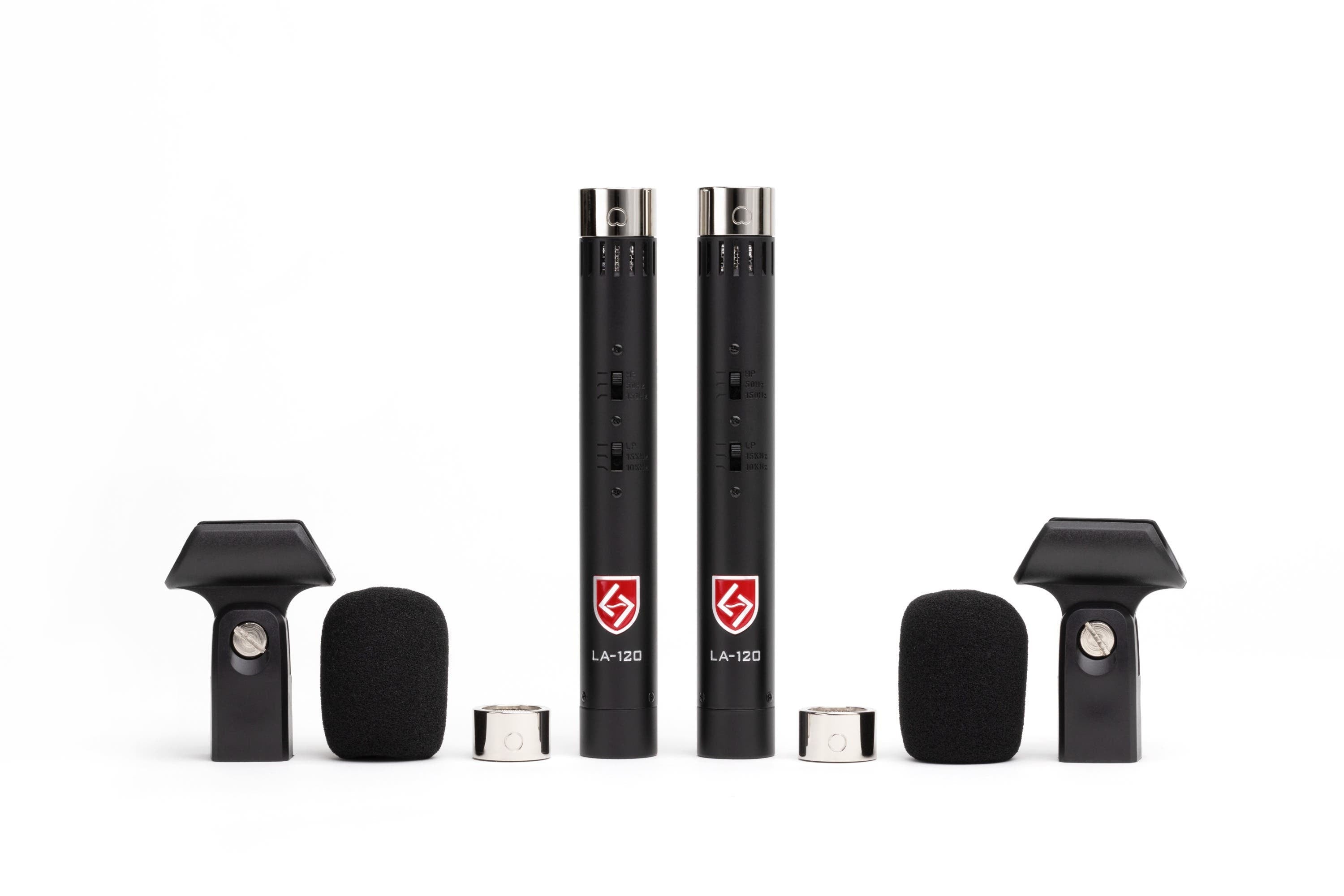 Lauten Audio Black LA-120 V2 Small Diaphragm Condenser Microphone - Pair