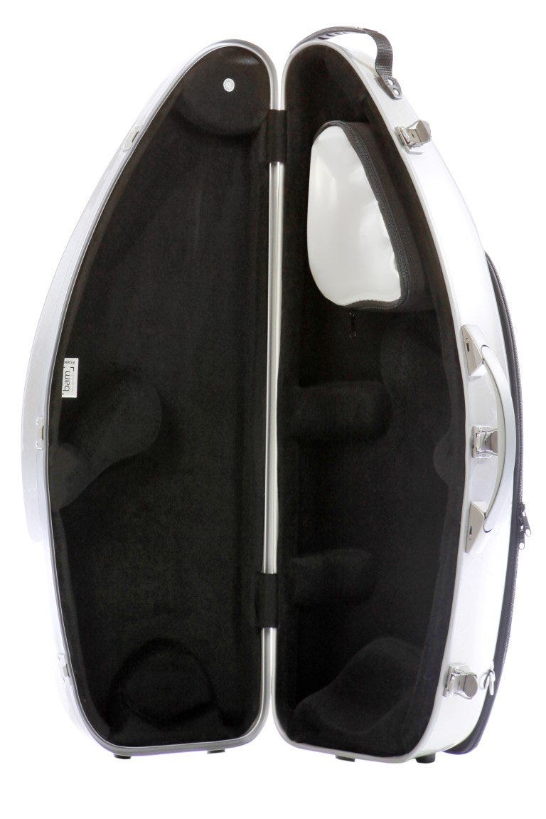 BAM LA DEFENSE Hightech Tenor Sax Case - Brushed Aluminium (DEF4102XLA)