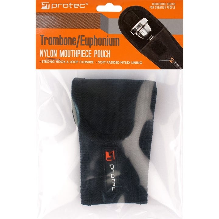 PRO TEC NYLON LARGE BRASS MOUTHPIECE POUCH W/VELCRO