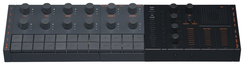 Yamaha SEQTRAK Portable Synth / Music Production Studio - Black