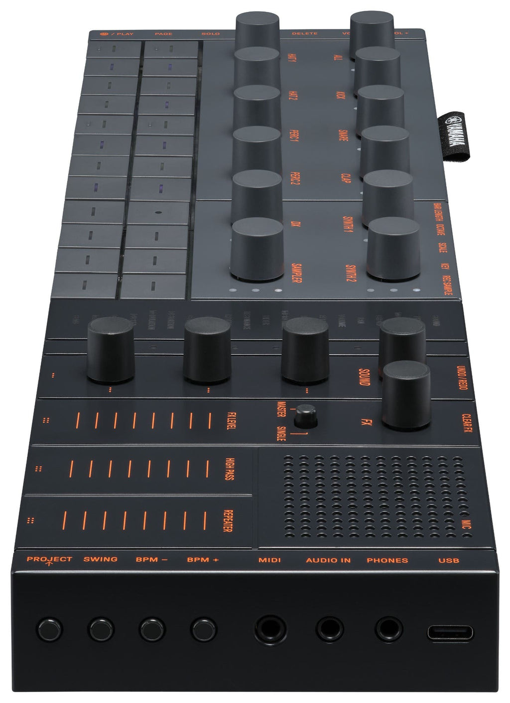 Yamaha SEQTRAK Portable Synth / Music Production Studio - Black
