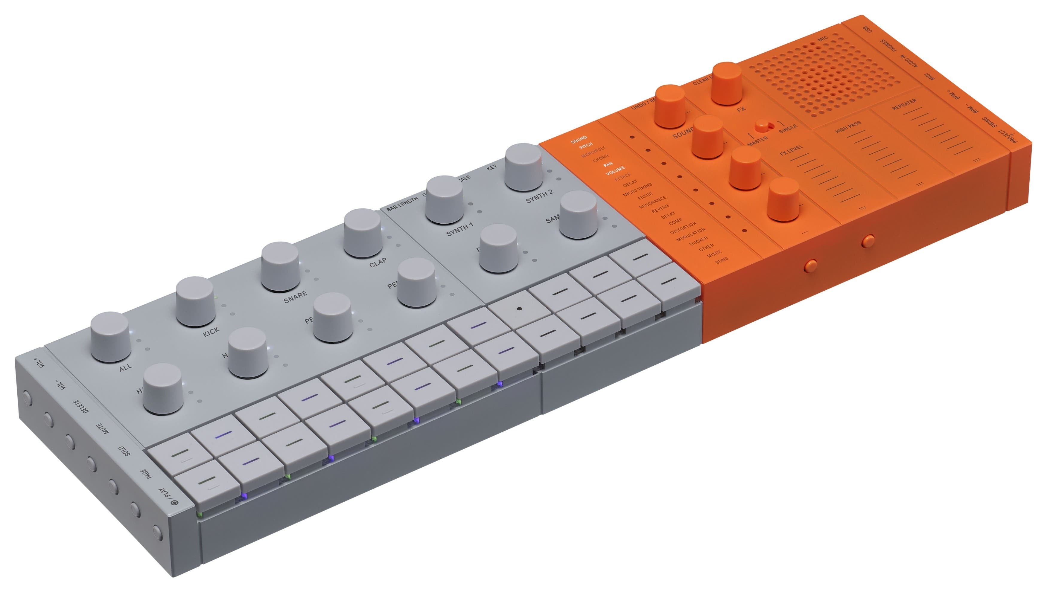 Yamaha SEQTRAK Portable Synth / Music Production Studio - Orange