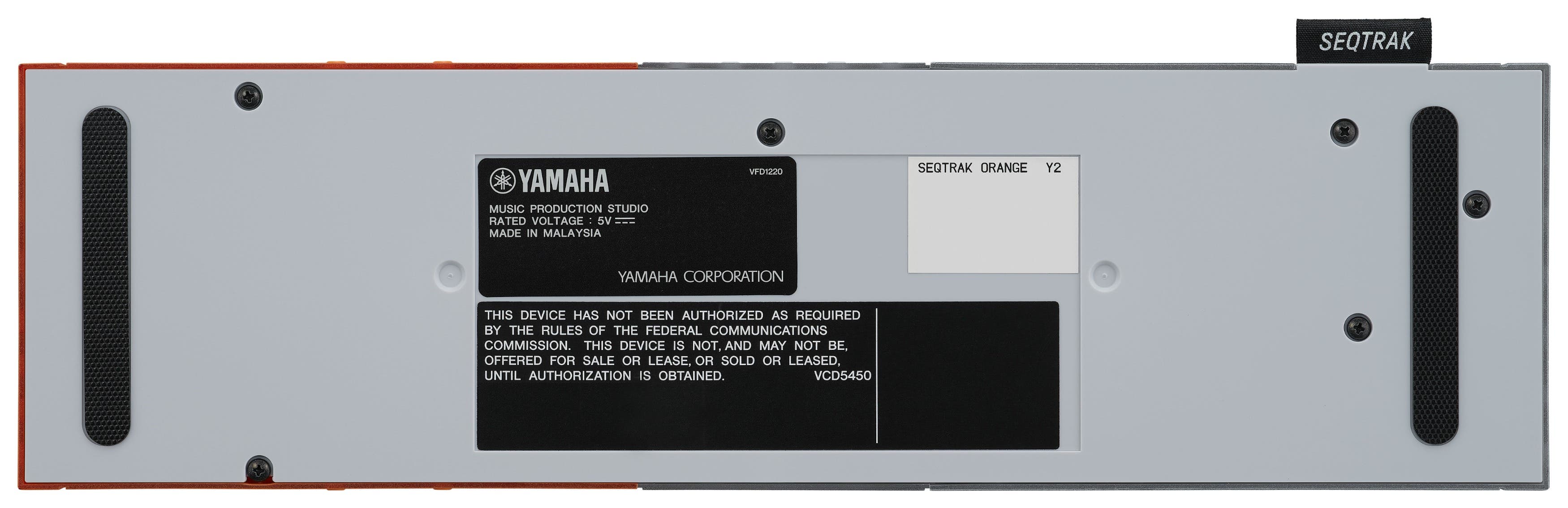 Yamaha SEQTRAK Portable Synth / Music Production Studio - Orange