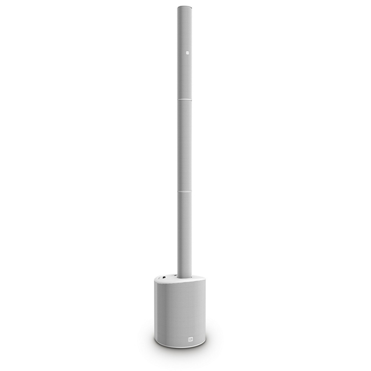 LD Systems MAUI 5 GO 100 Column PA System with Mixer & Battery Pack - White