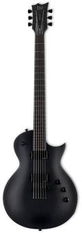 ESP LTD EC-1000 Baritone Electric Guitar - Charcoal Metallic Satin