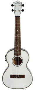 Lanikai Julia Michaels Signature Tenor Ukulele w/Bag + Pickup - White Pearl