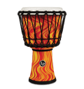 Latin Percussion LP 7" Rope Tuned Circle Djembe - Orange Marble (LP1607OM)