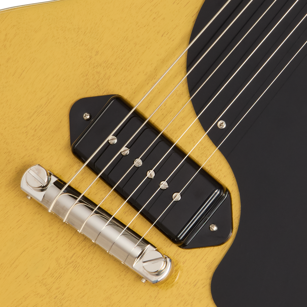 Gibson Les Paul Junior Double Cut - Black Pickguard - TV Yellow