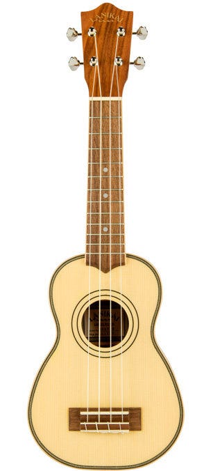 Lanikai Solid Spruce Top Series Soprano Ukulele w/Bag - Natural Satin Finish