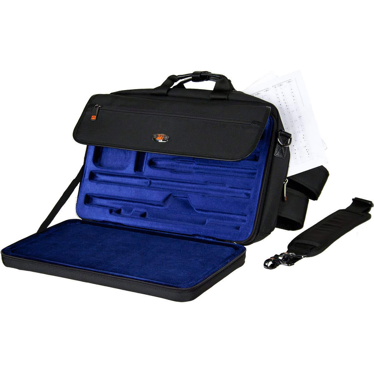 Protec Lux Flute/Piccolo Pro Pac Case W/ Sheet Music Messenger LX308PICC
