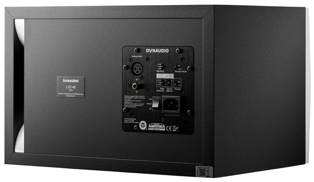 Dynaudio LYD48 3-Way 8" Studio Monitor - White (Right)