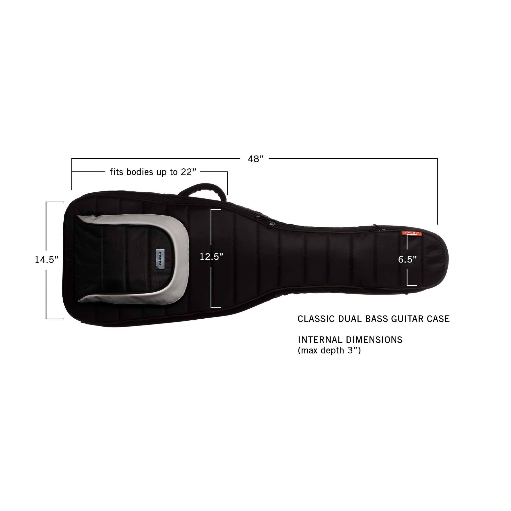 Mono M80 Dual Bass Guitar Case - Black