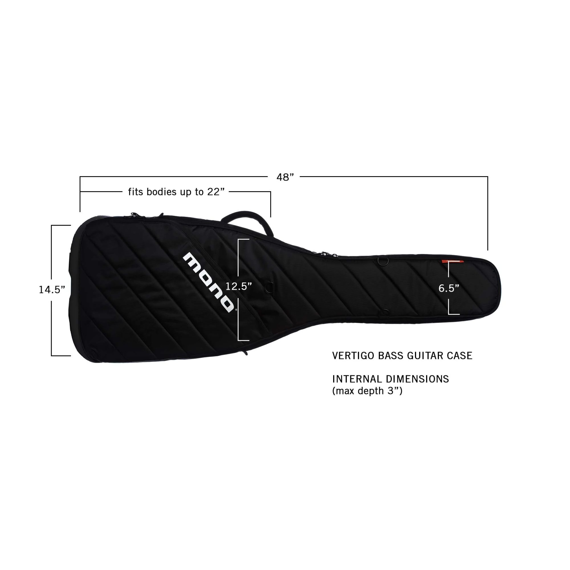 Mono M80 Vertigo Bass Guitar Case - Black