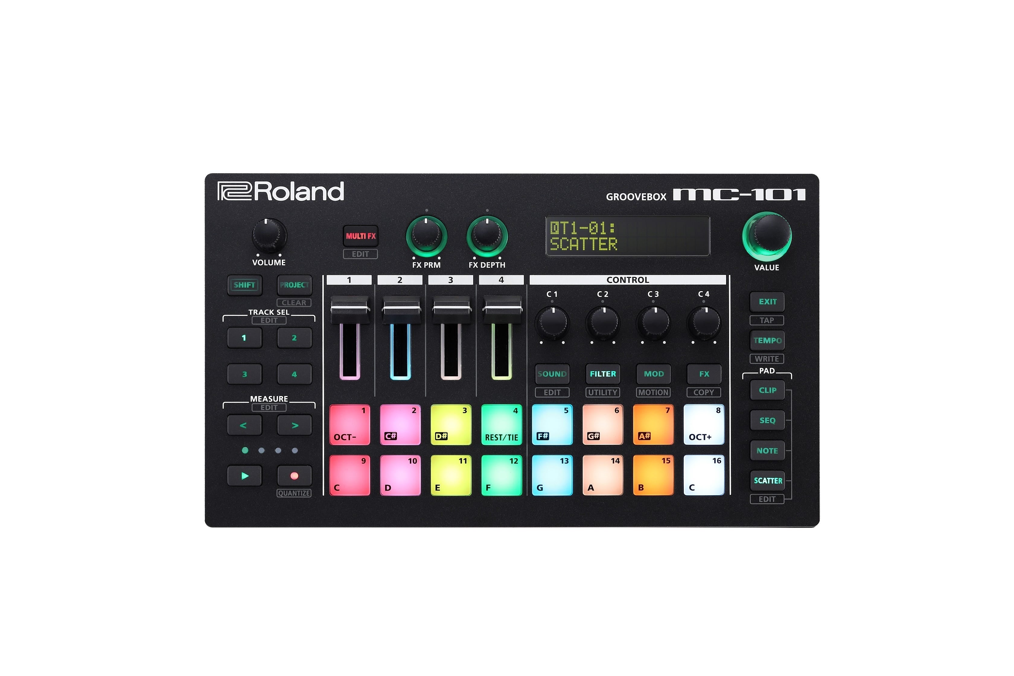 Roland MC-101 Groovebox Compact Live Sequencer/Synth