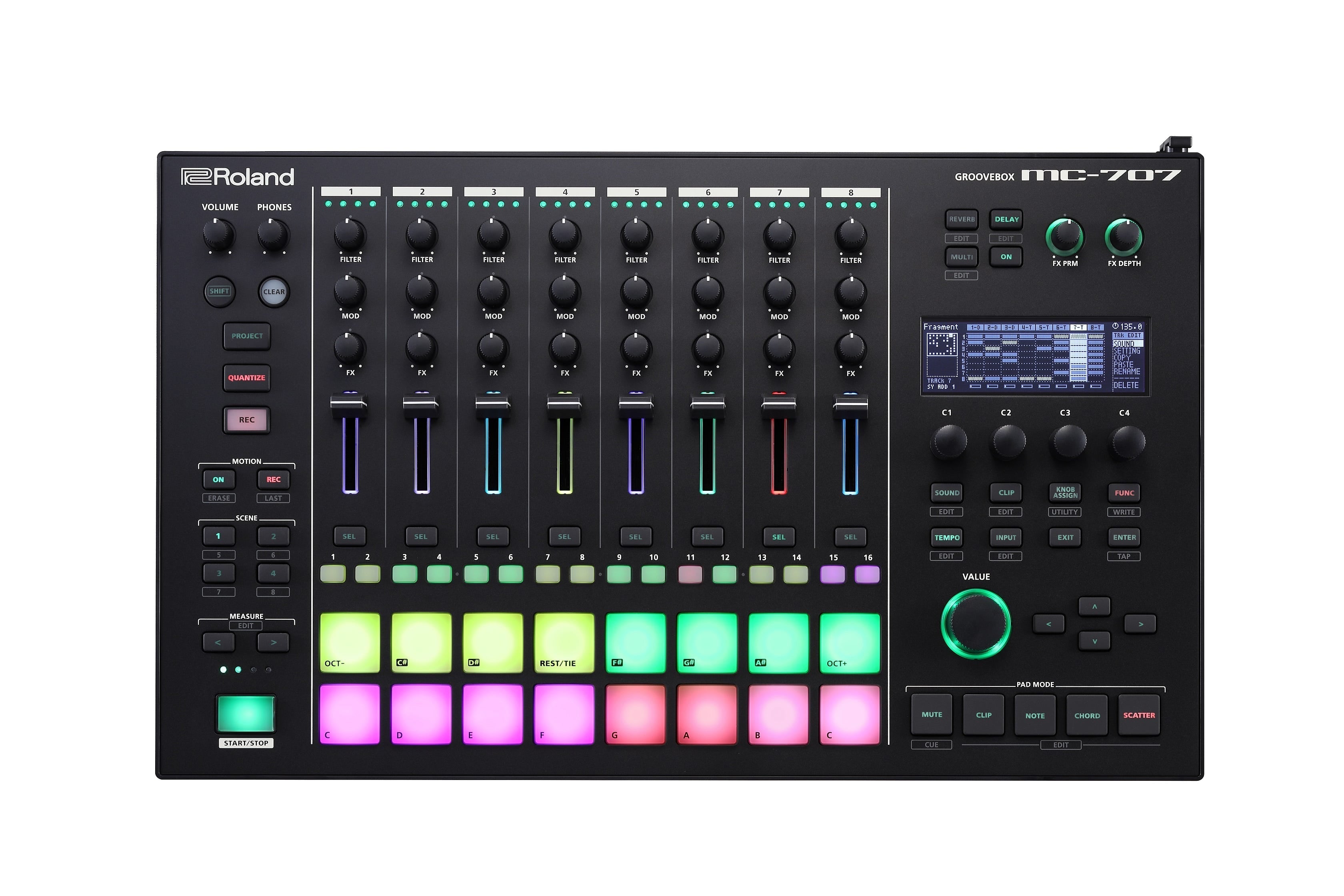 Roland MC-707 Groovebox Live Sequencer/Synth