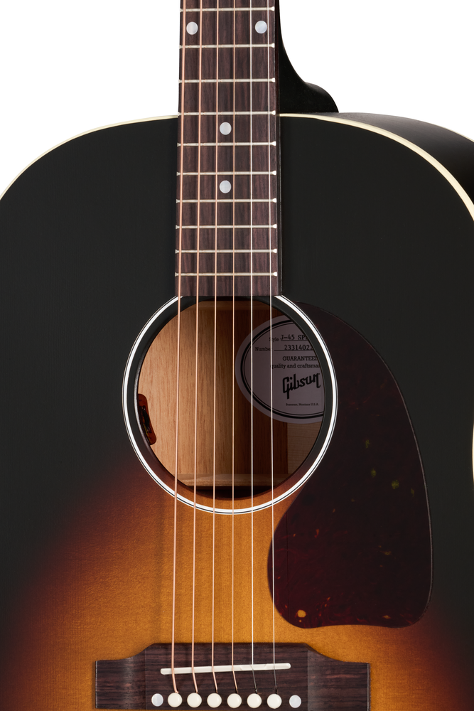 Gibson J45 Special Satin Acoustic Guitar - Vintage Sunburst - Left Handed