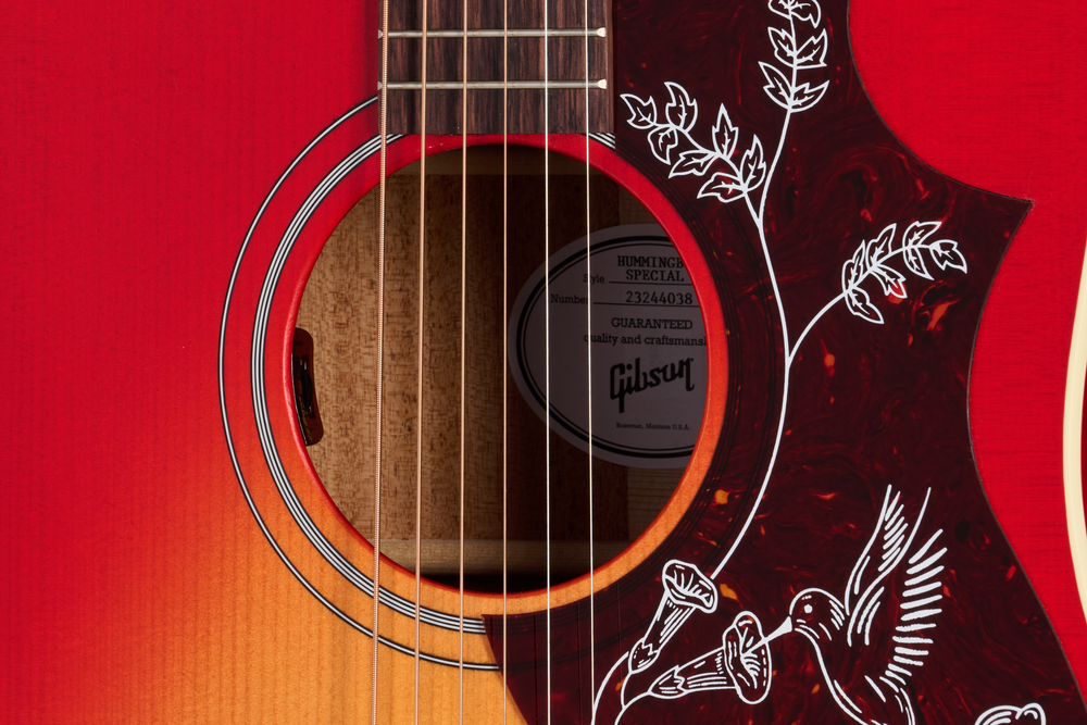 Gibson Hummingbird Special Satin Acoustic Guitar - Vintage Cherry Burst - Left Handed