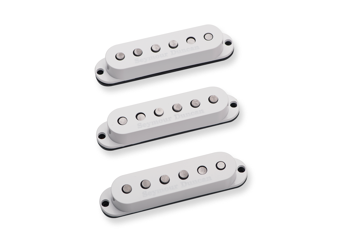 Seymour Duncan Custom Staggered Strat Pickup Set - White