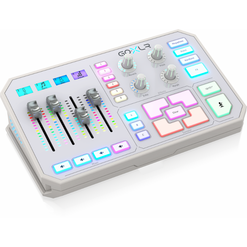 TC Helicon GoXLR WHITE Compact Broadcast Mixer w/MIDAS Preamps