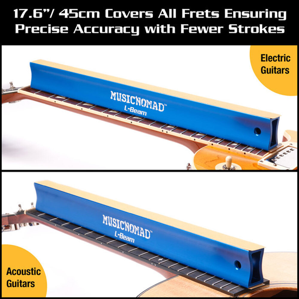 Music Nomad "Fret Leveler" Leveling (L-Beam) 17.6" for Guitar