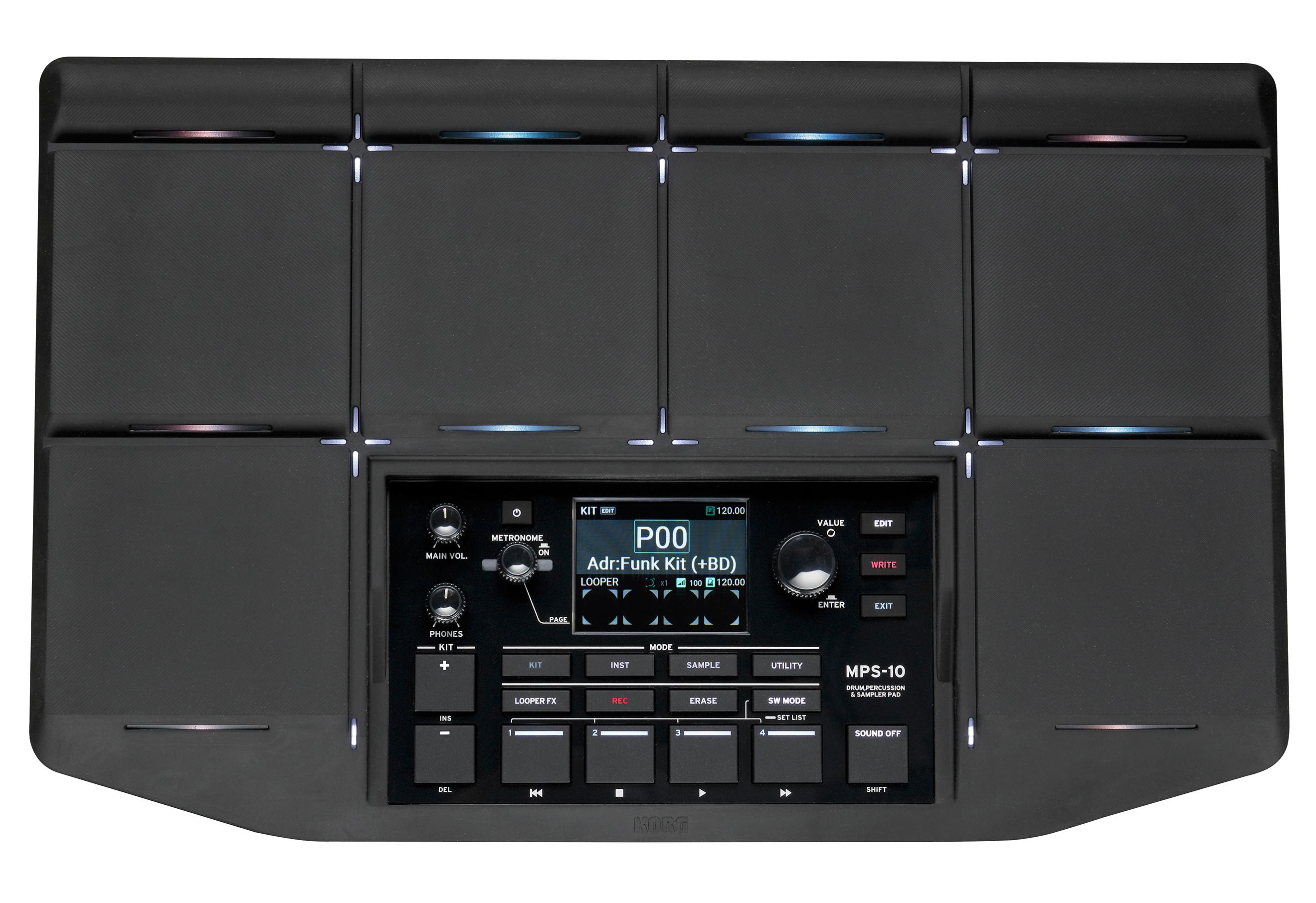 Korg MPS-10 Electronic Drum Percussion + Sampler Pad