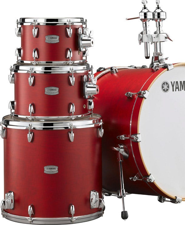Yamaha Tour Custom Fusion Drum Kit - Shell Pack - Candy Apple Satin