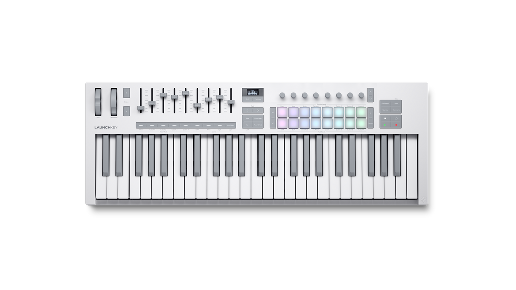 Novation Launchkey 49 MK4 Keyboard Controller - White