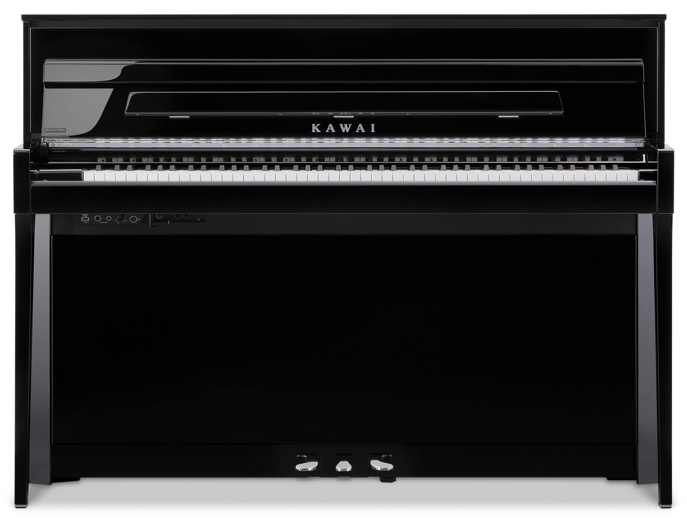 Kawai Novus NV6 Hybrid Digital Piano w/Matching Bench - Polished Ebony