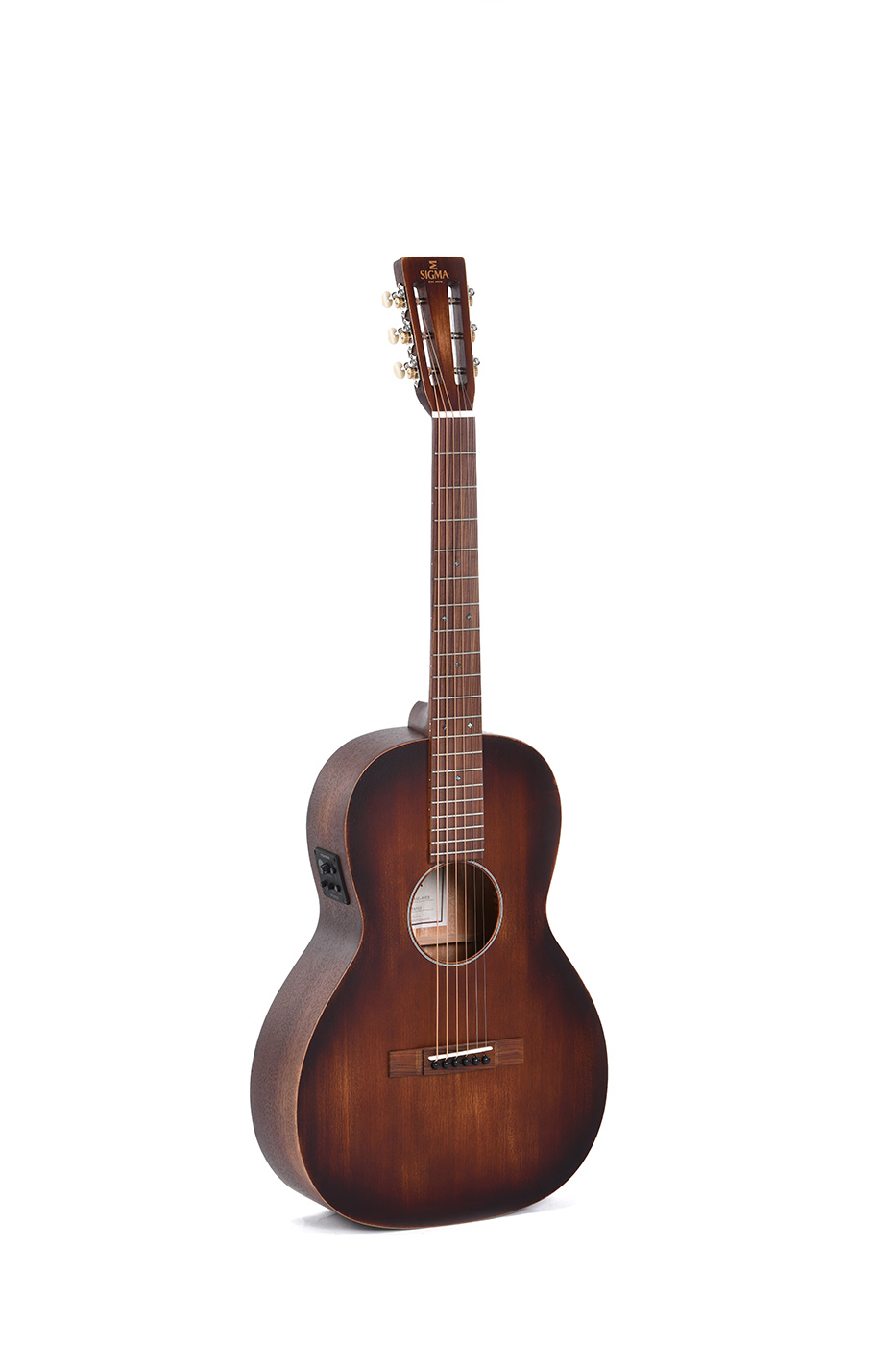 Sigma 00M-15SE-AGED 15-Series Acoustic Electric Guitar - Aged Burst Finish