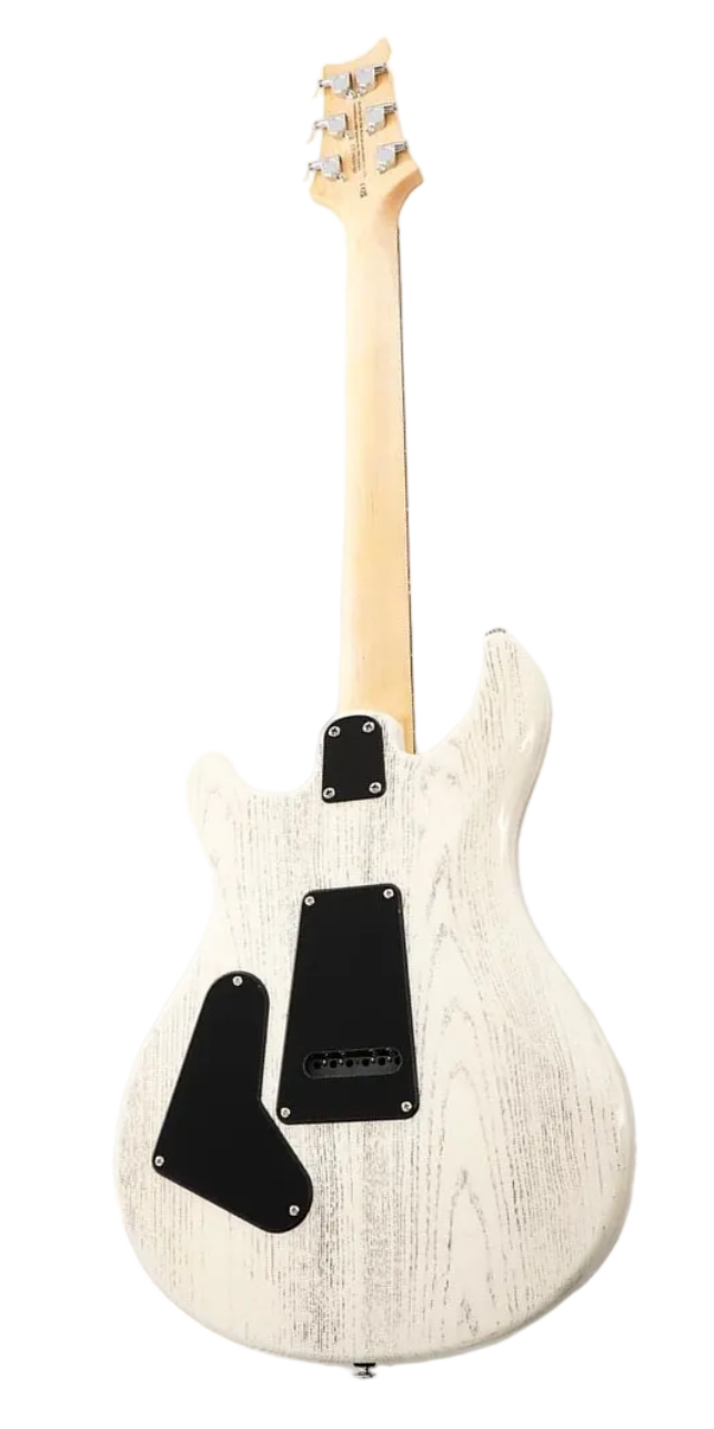 Paul Reed Smith (PRS) CE24 Quilt - One Off Special Edition - Charcoal Quilt Maple Top / White Doghair Swamp Ash Back