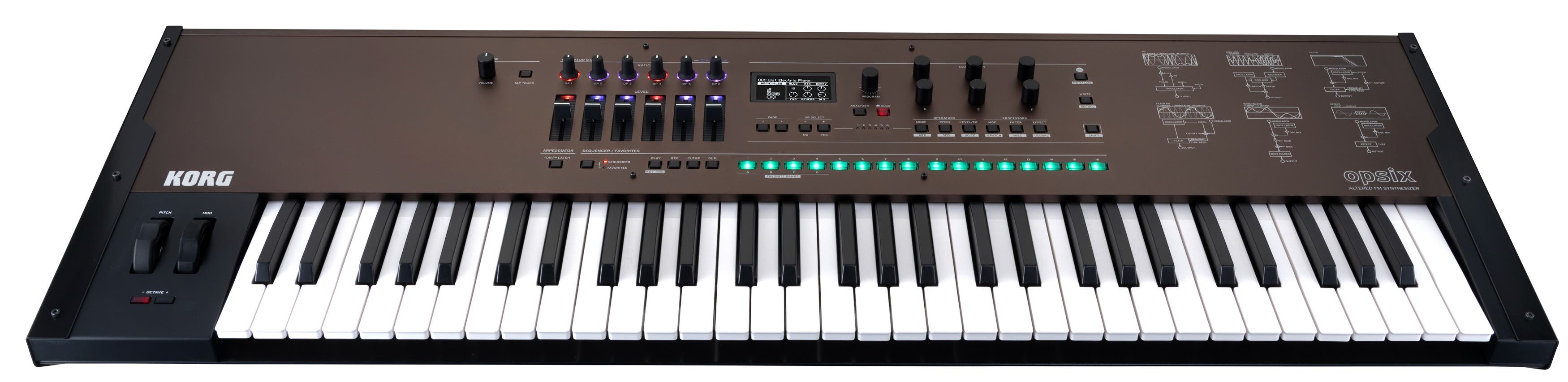 Korg OpSix SE 61-Key FM Synth w/Case - Black