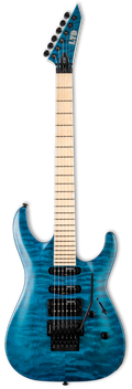 LTD MH-203QM STB Electric Guitar - See Thru Blue