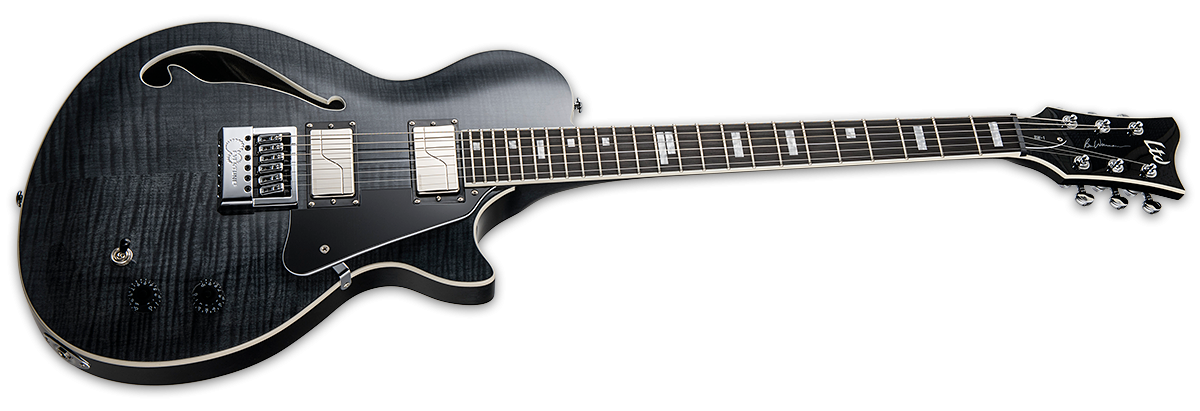 ESP LTD BW-1 Evertune Ben Weinmen Guitar w/Case - See Thru Black