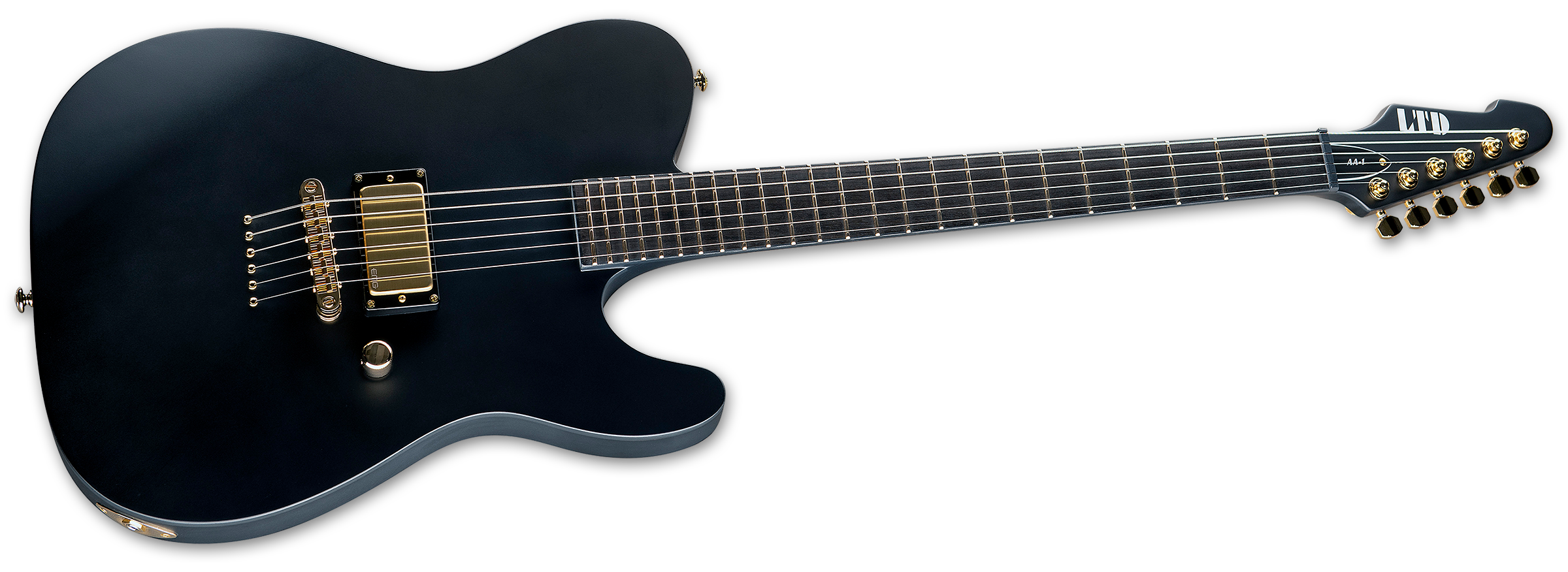 ESP LTD AA-1 Alan Ashby Signature Guitar w/Case - Black Satin
