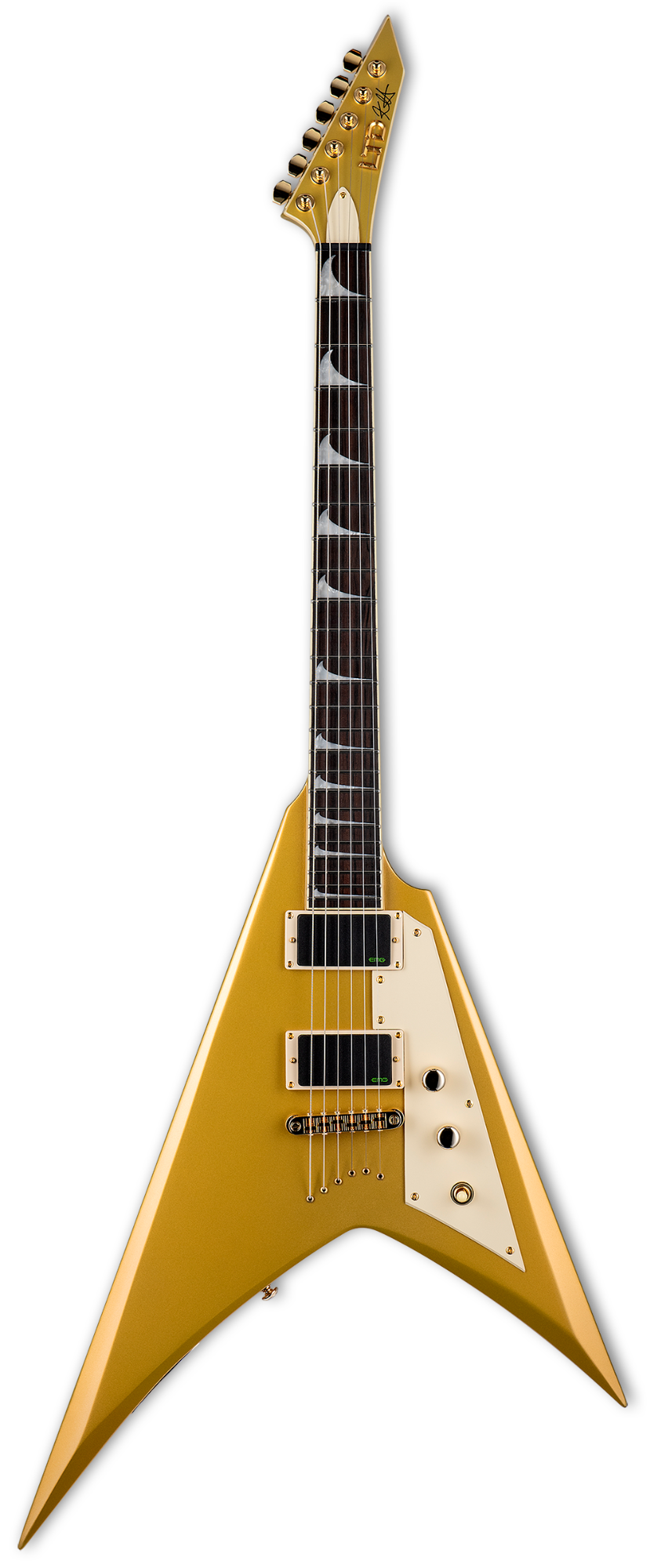 ESP LTD Kirk Hammett Signature KH-V - Metallic Gold