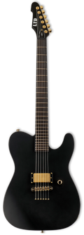 ESP LTD AA-1 Alan Ashby Signature Guitar w/Case - Black Satin