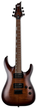 ESP LTD H-200FM Electric Guitar - Dark Brown Sunburst