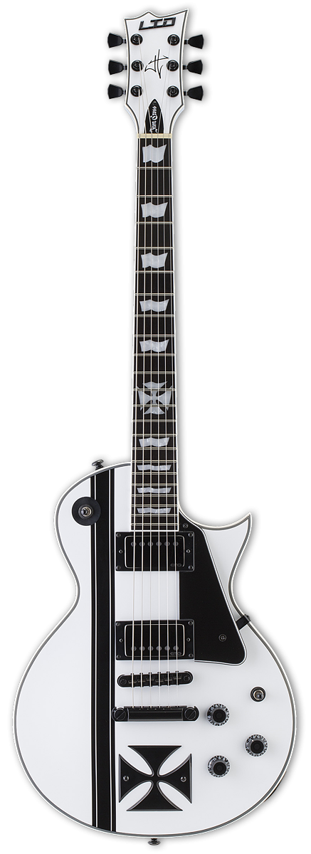 ESP LTD Iron Cross James Hetfield Signature Guitar w/Case - Snow White