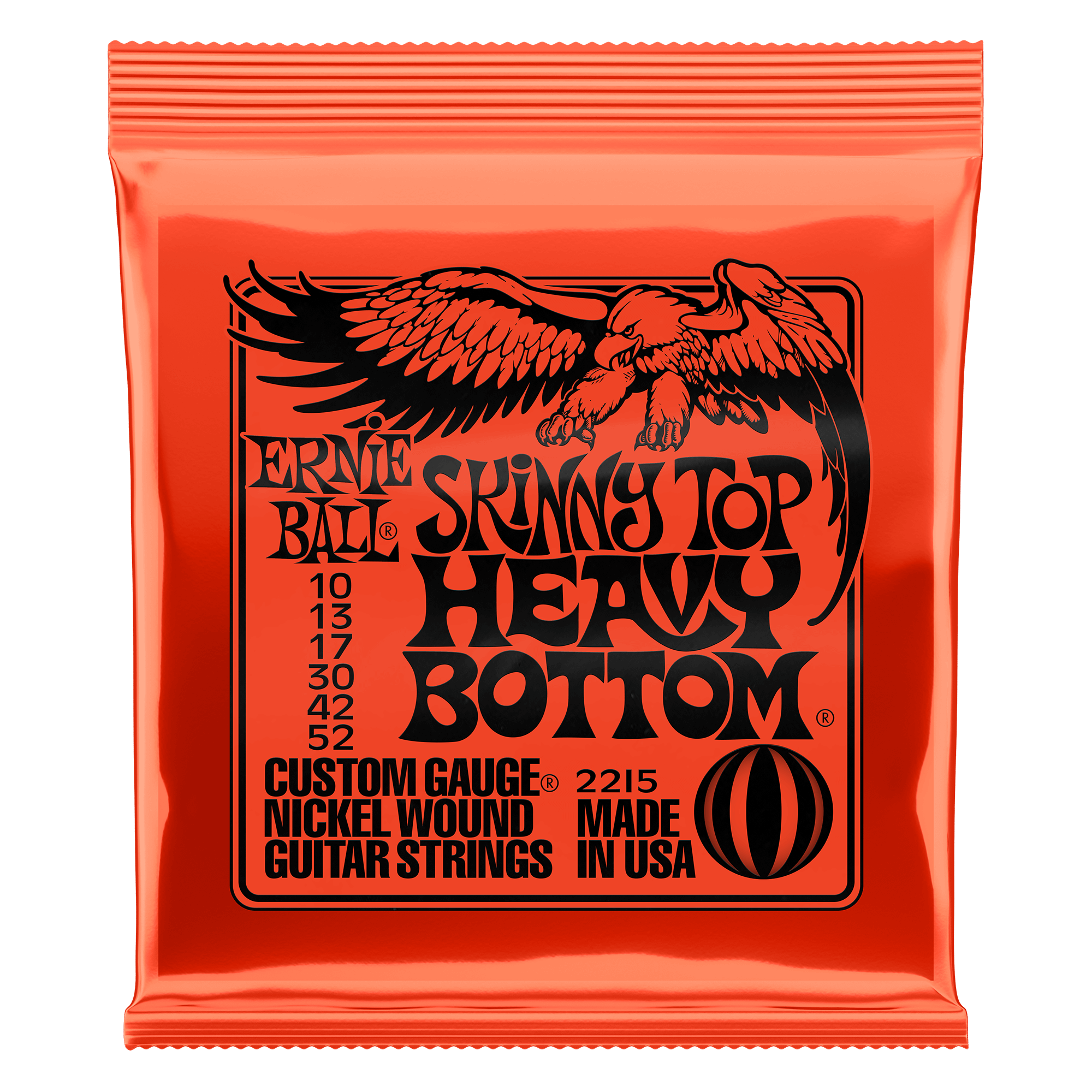 Ernie Ball Skinny Top/Heavy Bottom Electric Guitar String Set 10-52 (2215)