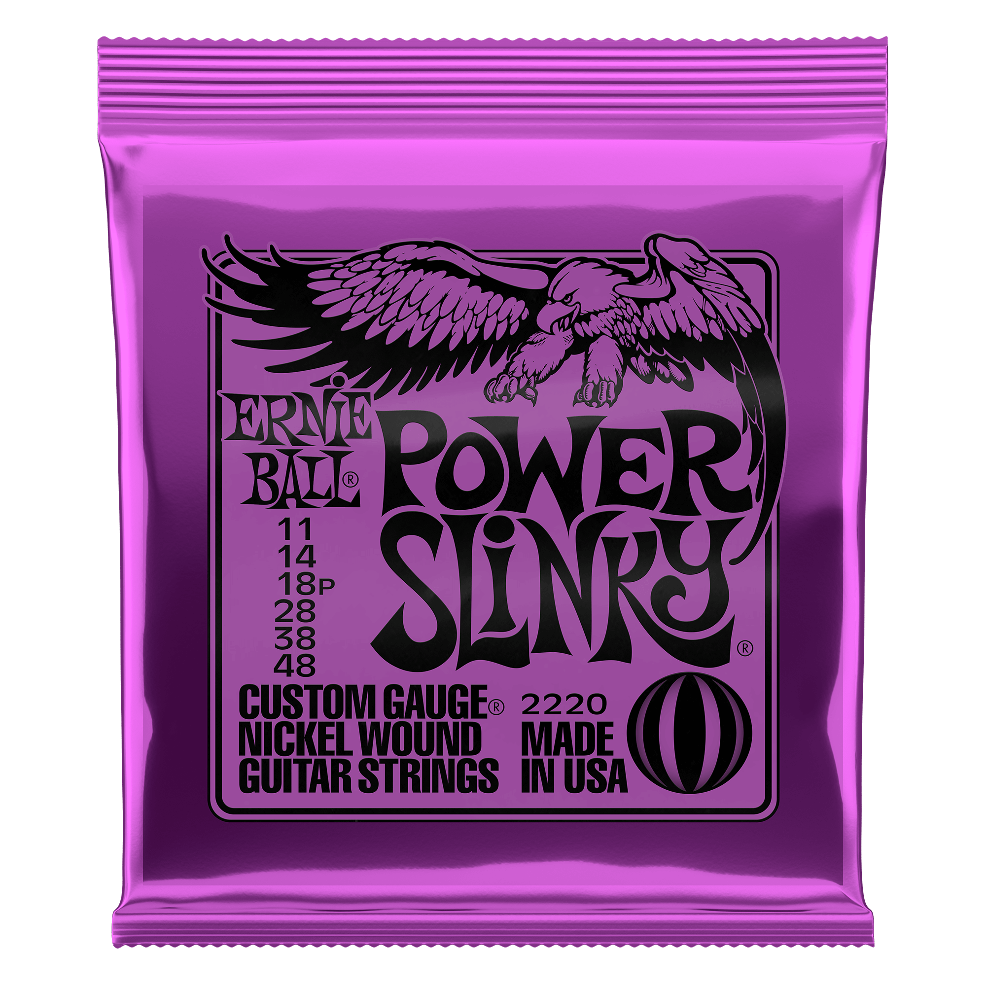 Ernie Ball Power Slinky Electric Guitar String Set 11-48 (2220)