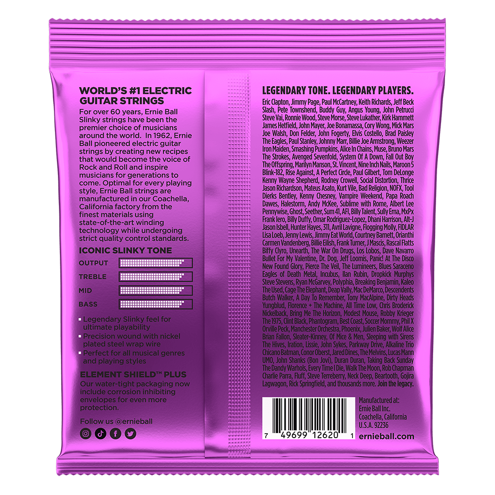 Ernie Ball Power Slinky Electric Guitar 7-String Set  11-58 (2620)